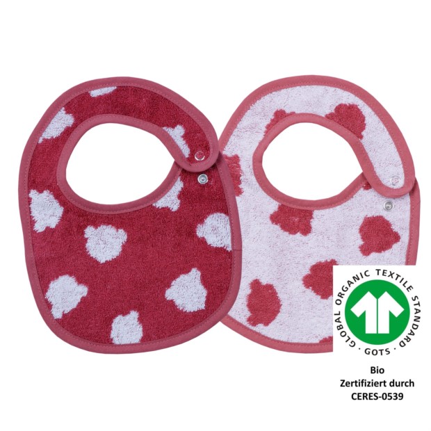 Jac. Teddy rot Druckknopflatz 22x29 cm 2er Set