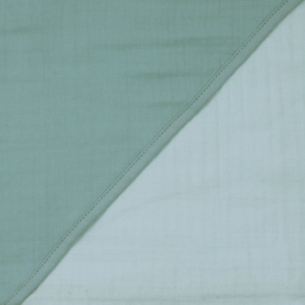 Musselin Uni mint-eisblau