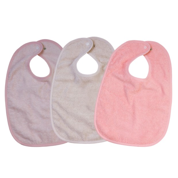Riesenlatz mit Druckknopf 3er Pack rosa/greige 30x