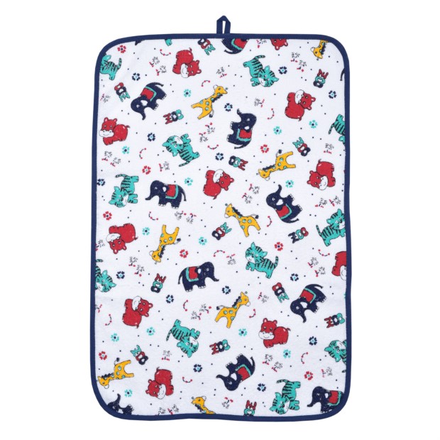 Druck Zootiere weiss Kinder-Handtuch Gre 40/60