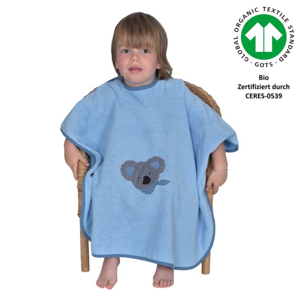 Koala Junge bleu Bade-Poncho Gre 60/75