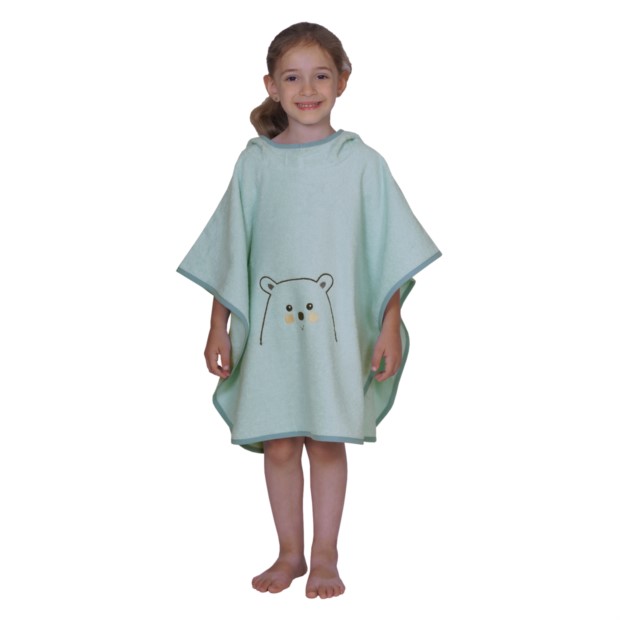 Eisbr mint Bade-Poncho Gre 60/75