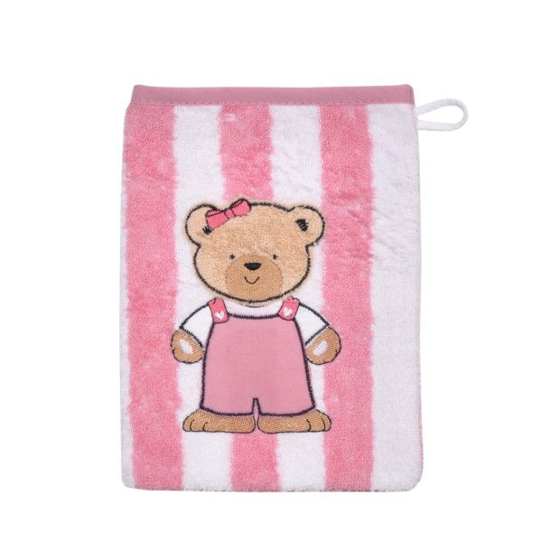 Teddy Ringel rosa Waschhandschuh Gre 15/21