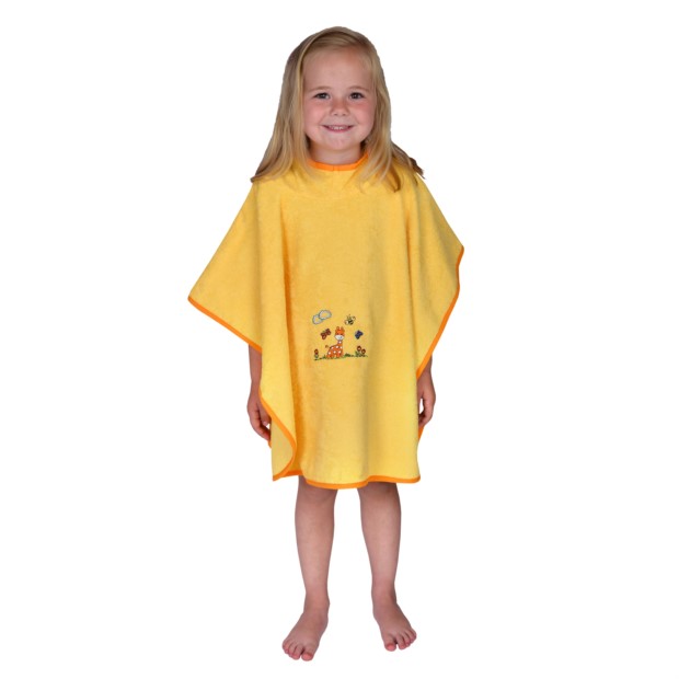 Giraffe gelb Bade-Poncho Gre 60/75
