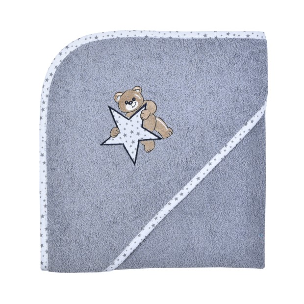 Teddy/Stern grau Kapuzen-Bt. Gre 80/80