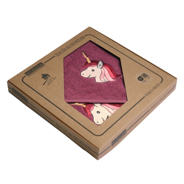 Einhorn light mauve KBT (80x80 cm)+WHS in GK