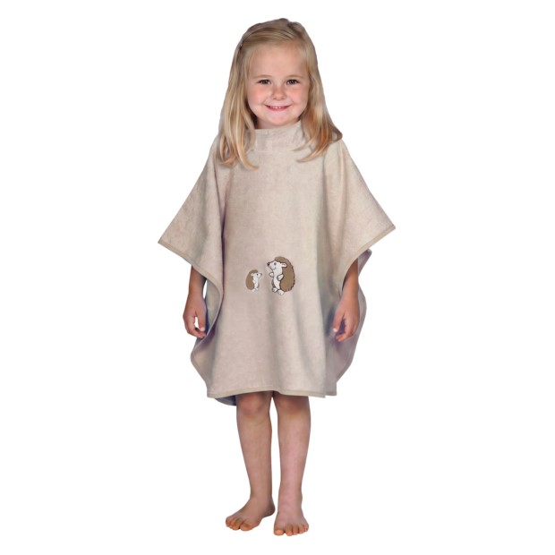 Igel greige Bade-Poncho 