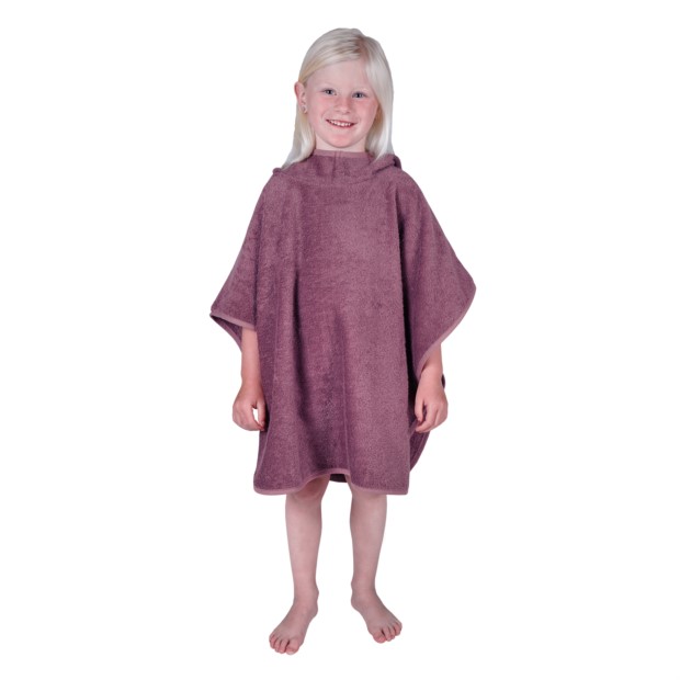 Uni mauve Bade-Poncho Gre 60/75