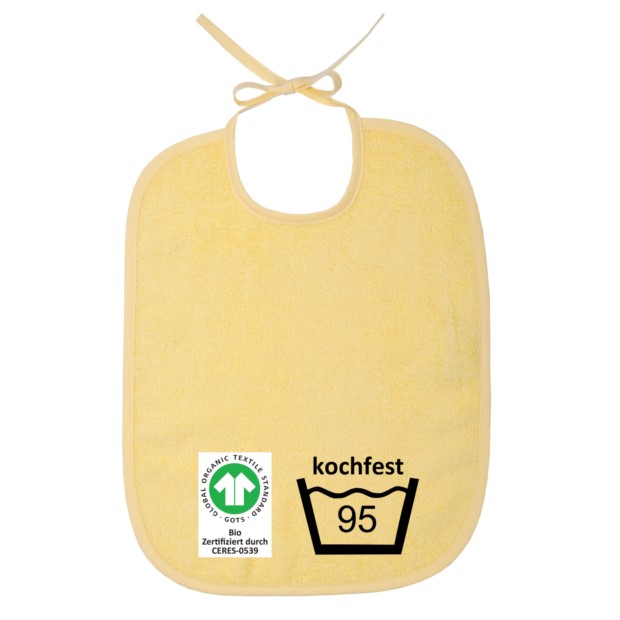 GOTS kochfest gelb Riesen-Bindelatz Gre 32/40