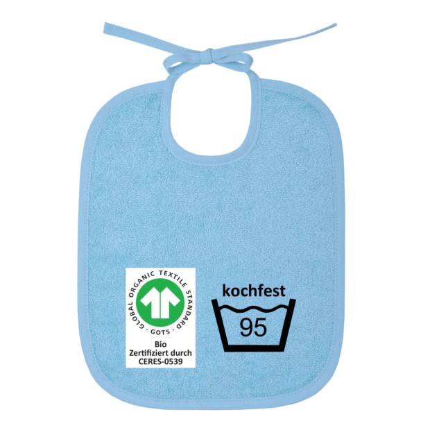 GOTS kochfest blau Bindelatz Gre 25/30