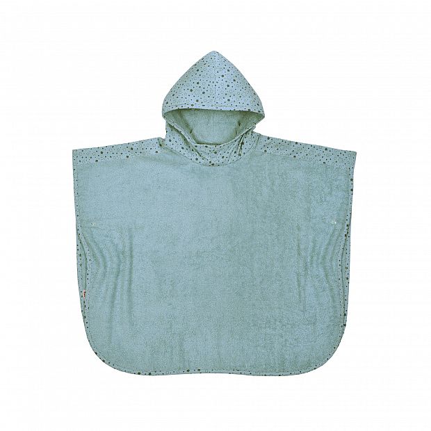 Sterne eisblau Bade-Poncho 60x75 cm