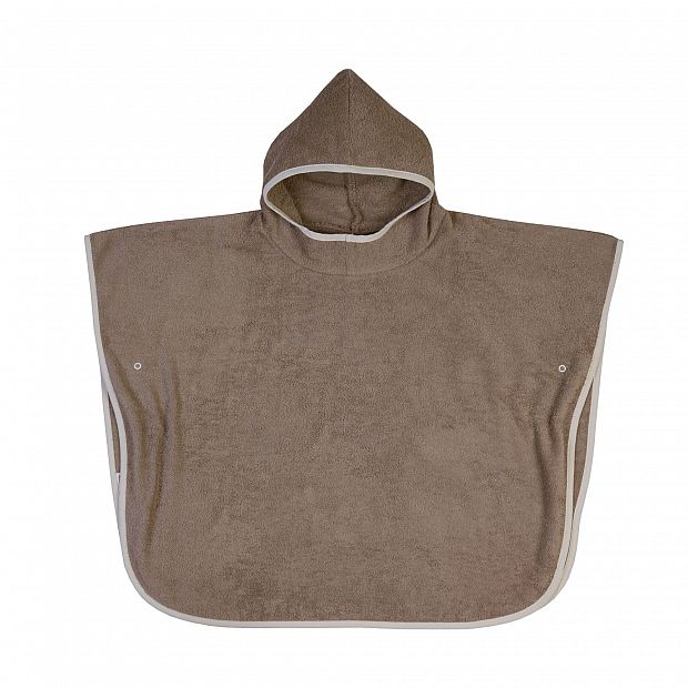 Uni hellbraun Bade-Poncho