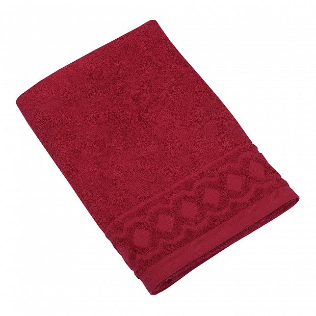 Jacquard R weinrot Duschtuch 70/140 cm