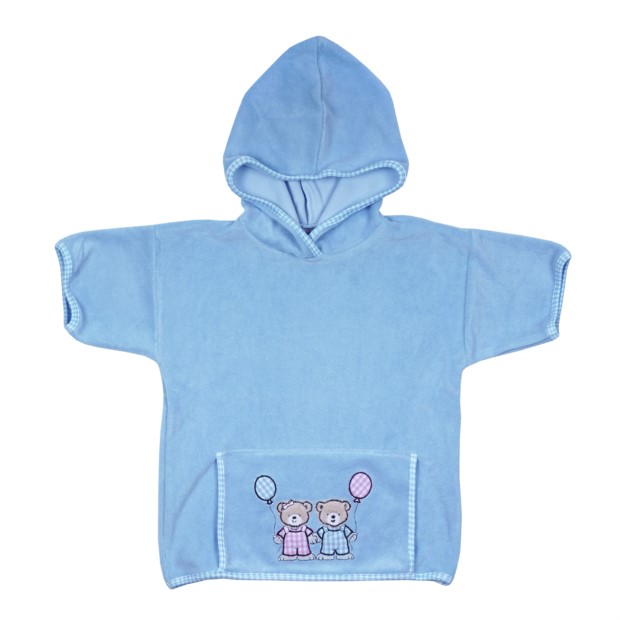 Teddykinder bleu Kapuzen-Jacke Gr. 74/80