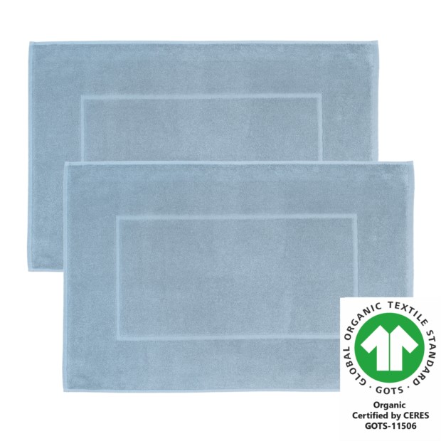 Badteppich M 50x70 cm 2er Pack stahl 306