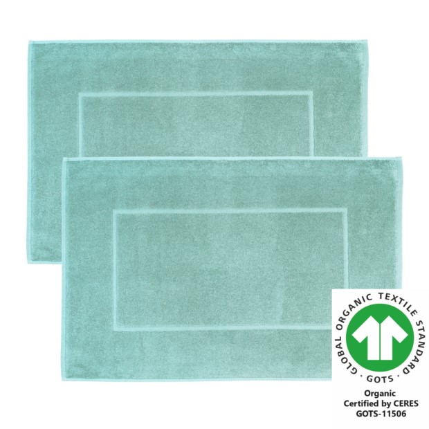 Badteppich M 50x70 cm 2er Pack eisblau 332