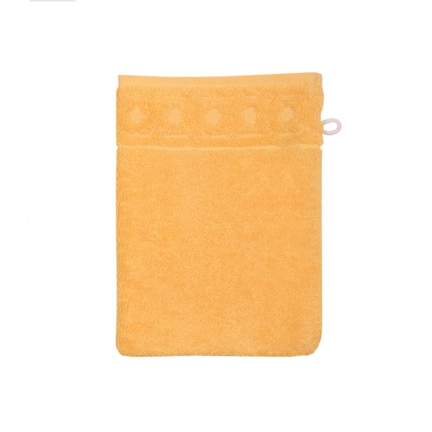 Jacquard R apricot Waschhandschuh Gre 17/22 cm