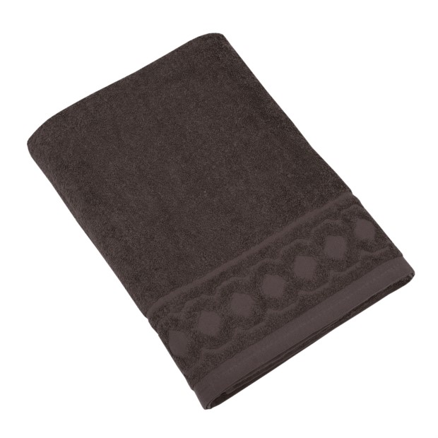 Jacquard R coffee Duschtuch 70/140 cm