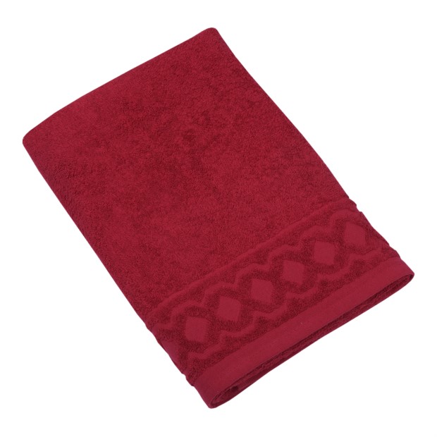 Jacquard R weinrot Duschtuch 70/140 cm