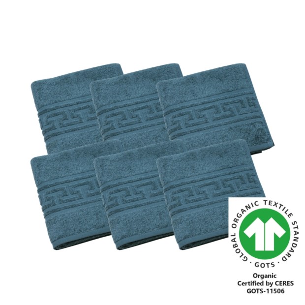 Handtuch 50x100 cm 6er Pack tiefseeblau