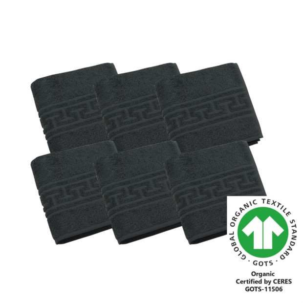Handtuch 50x100 cm 6er Pack graphit