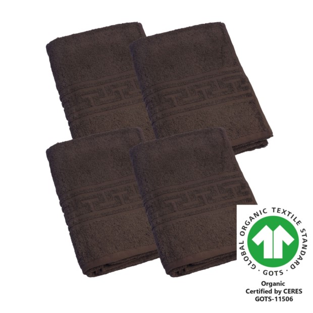 Duschtuch 70x140 cm 4er Pack coffee