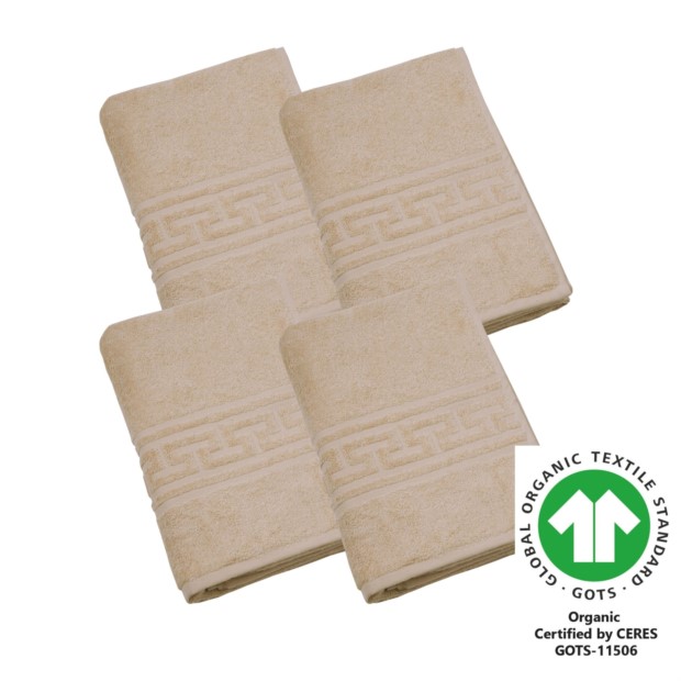 Duschtuch 70x140 cm 4er Pack mandel