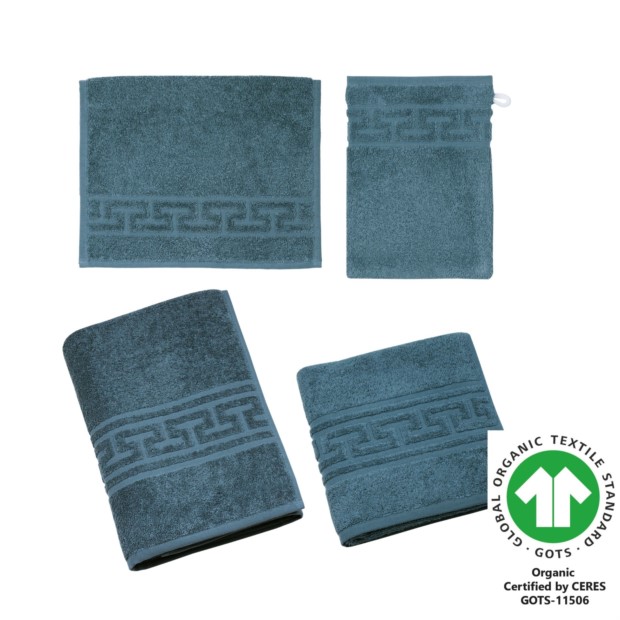 Jacquard M Badfrottier tiefseeblau 345