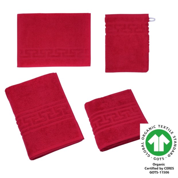 Jacquard M Badfrottier  weinrot 711