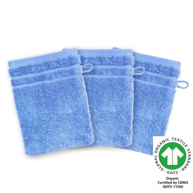 Waschhandschuh 17x22 cm er Pack ciel 315