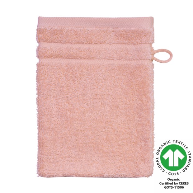 Waschhandschuh 17x22 cm silver pink 744