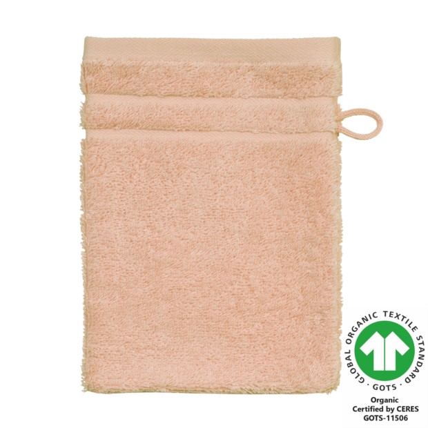 Waschhandschuh 17x22 cm lachsrosa 748