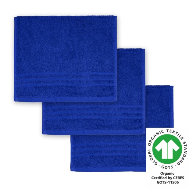 G�stetuch 30x50 cm 3er Pack k�nigsblau 320