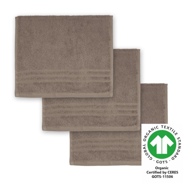 G�stetuch 30x50 cm 3er Pack hellbraun 410