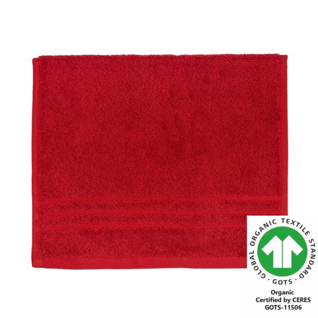 G�stetuch 30x50 cm feuerrot 700