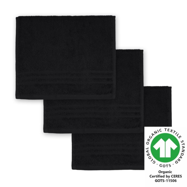 G�stetuch 30x50 cm 3er Pack schwarz 800
