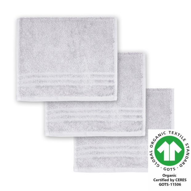 G�stetuch 30x50 cm 3er Pack chrom 803
