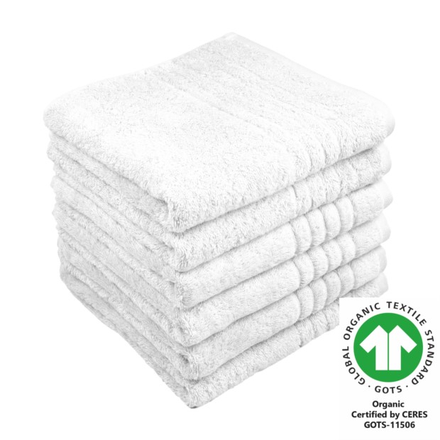 Handtuch 50x100 cm 6er Pack reinweiss 101