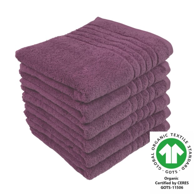 Handtuch 50x100 cm 6er Pack light mauve 363