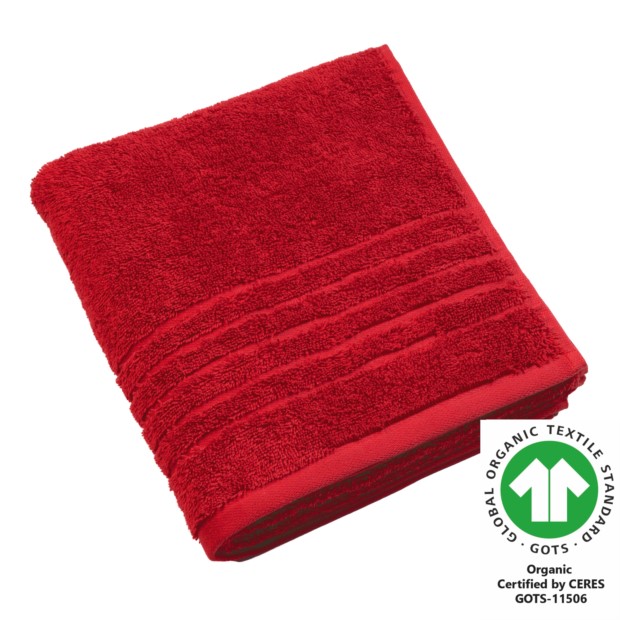 Handtuch 50x100 cm feuerrot 700