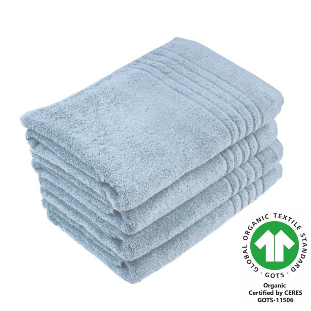 Duschtuch 70x140 cm 4er Pack stahl 306