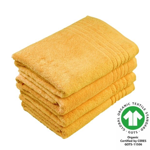 Duschtuch 70x140 cm 4er Pack safran 509