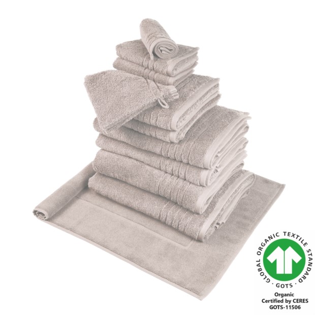 Organic feeling Badfrottier greige 212