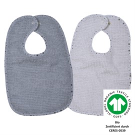 At home grau Druckknopflatz 26x40 cm 2er Set