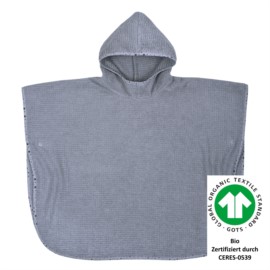 At home dunkelgrau Bade-Poncho 60x75 cm