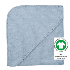 At home stahlblau Kapuzen-Bt. 100x100 cm