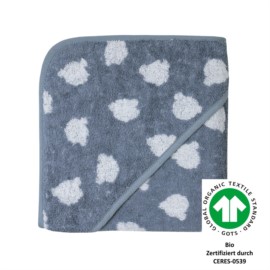 Jac. Teddy blau Kapuzen-Bt. 80 x 80 cm