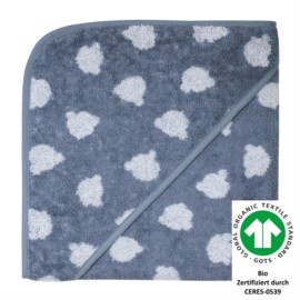 Jac. Teddy blau Kapuzen-Bt. 100x100 cm