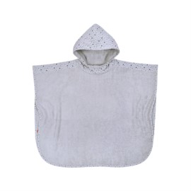 Sterne hellgrau Bade-Poncho 60x75 cm