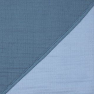Musselin Uni stahl-dunkelblau